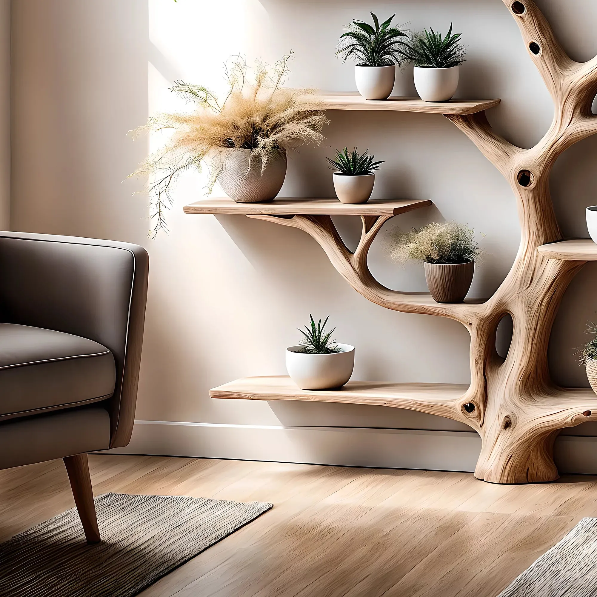 Nature-Inspired Tree Bookshelf for Kids