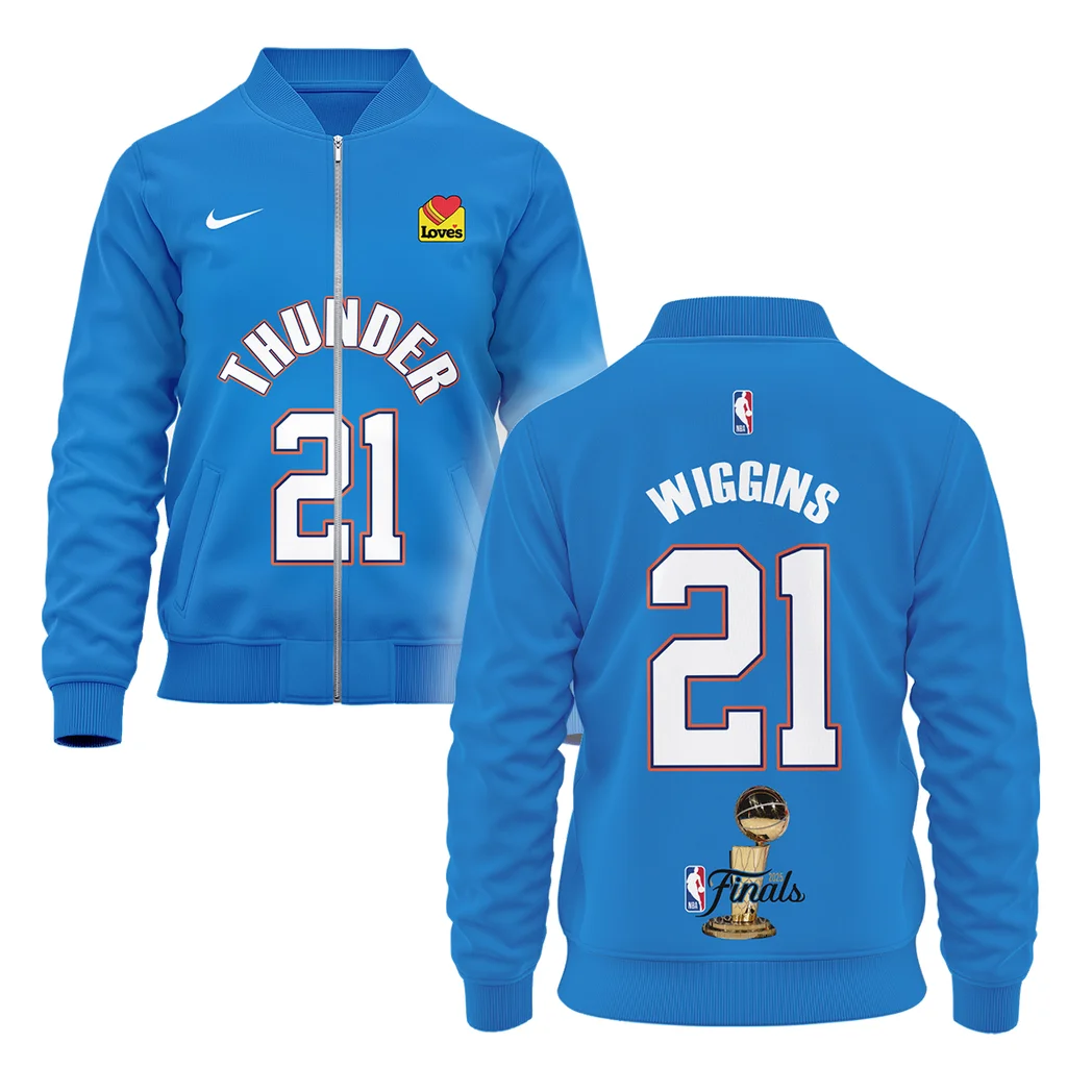 Aaron Wiggins Bomber Jacket NBA 2025 For Fan Aaron Wiggins HVN1087AW062325BOB