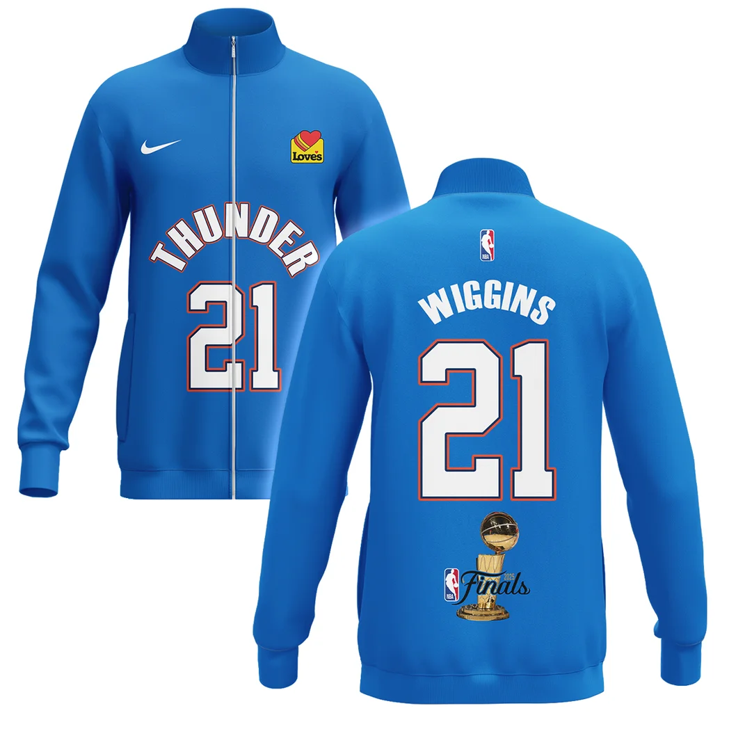 Aaron Wiggins Stand Collar Jacket NBA 2025 For Fan Aaron Wiggins HVN1087AW062325SCJ