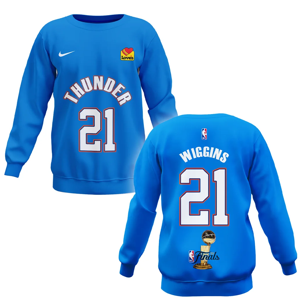 Aaron Wiggins Sweatshirt NBA 2025 For Fan Aaron Wiggins HVN1087AW062325SW