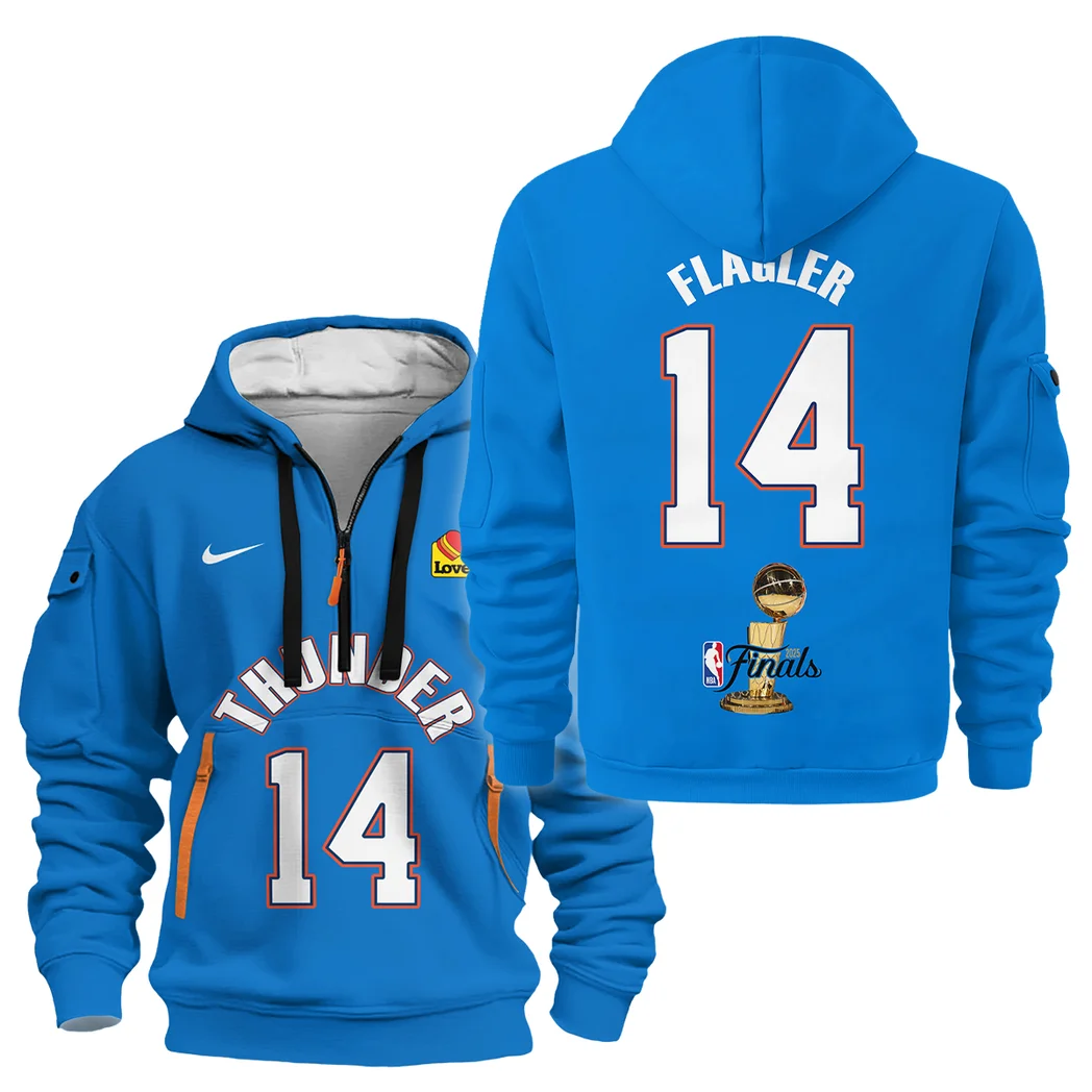 Adam Flagler Hoodie Half Zipper NBA 2025 For Fan Adam Flagler HVN1087AF062325HODZ