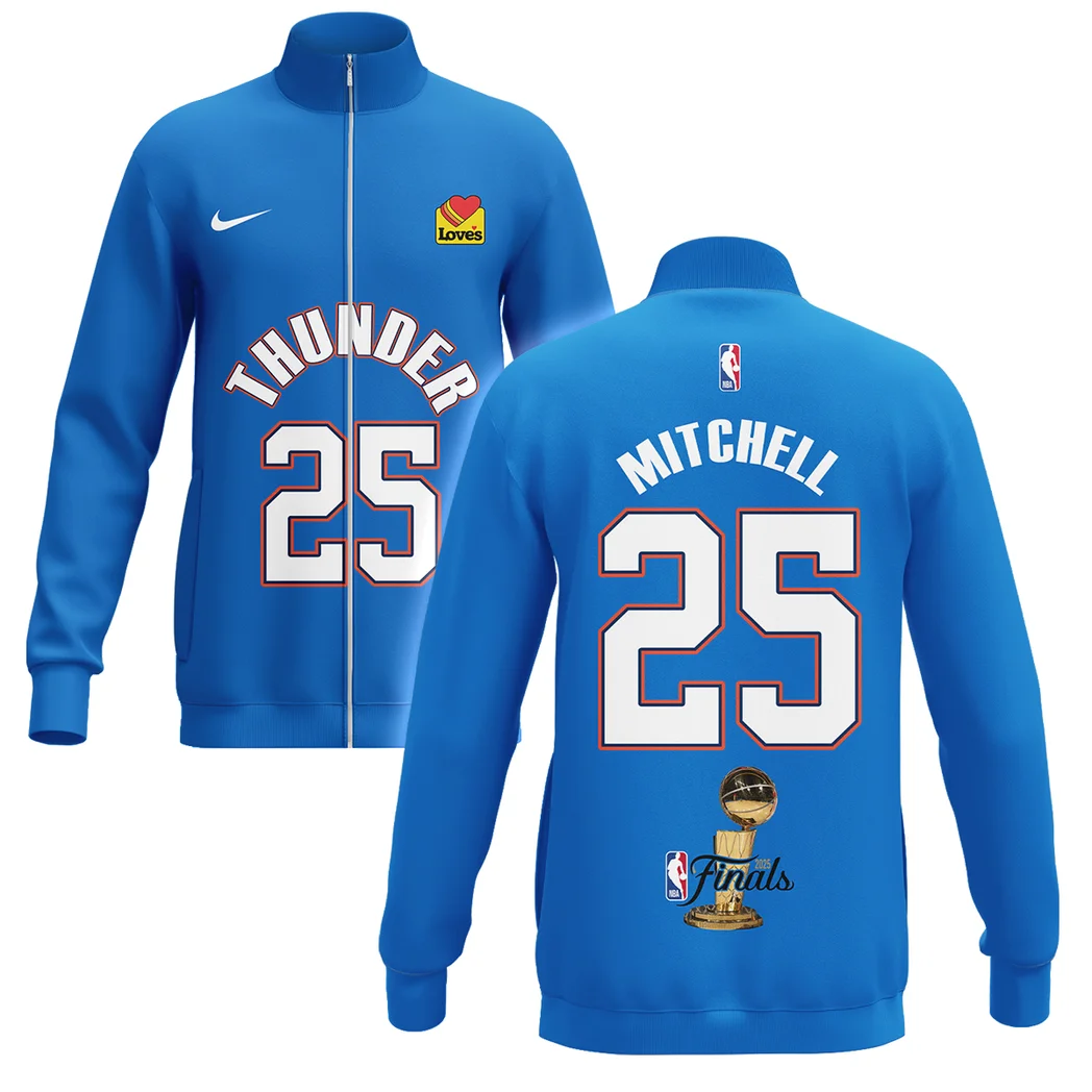 Ajay Mitchell Stand Collar Jacket NBA 2025 For Fan Ajay Mitchell HVN1087AM062325SCJ