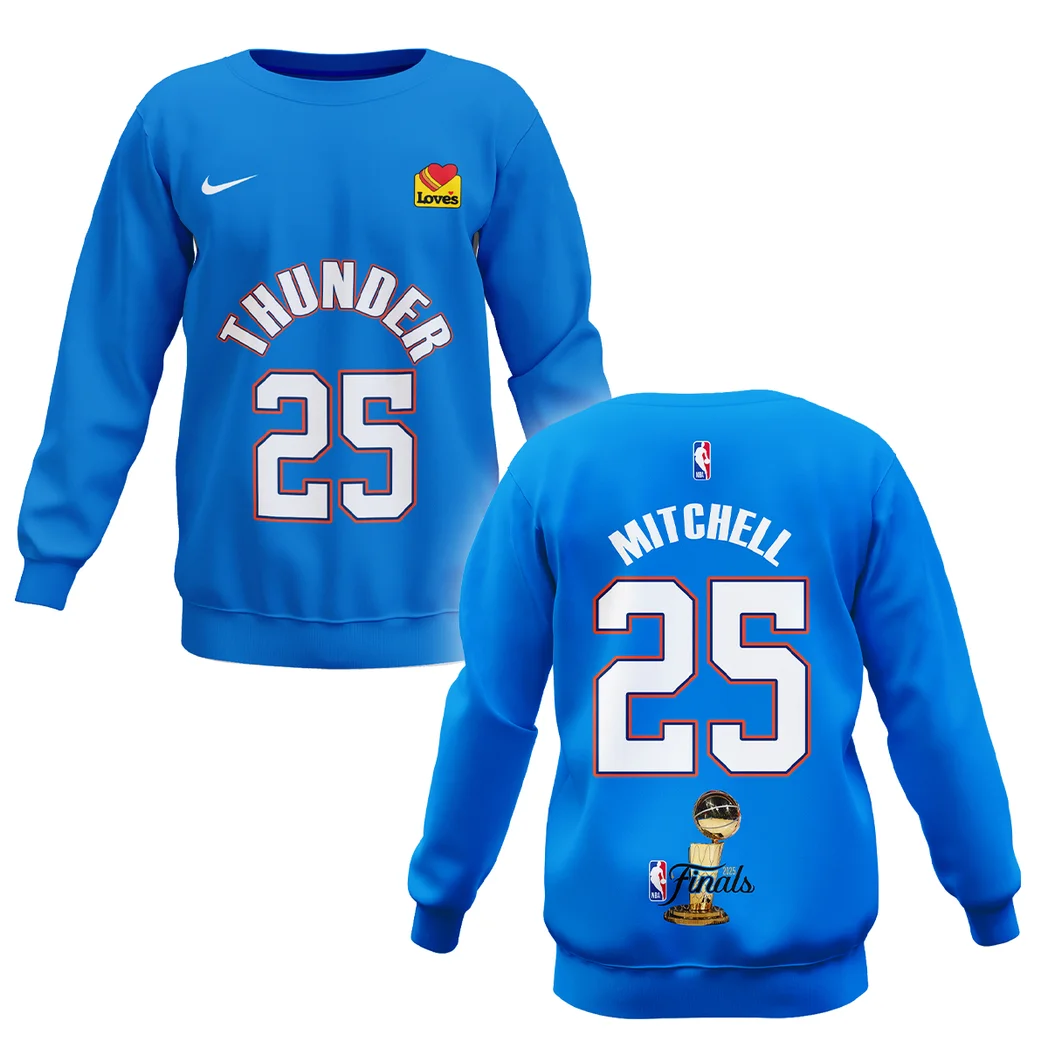 Ajay Mitchell Sweatshirt NBA 2025 For Fan Ajay Mitchell HVN1087AM062325SW