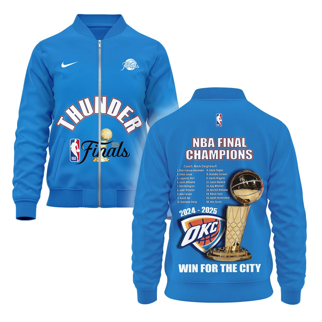 Basketball Bomber Jacket NBA 2025 For Fan Basketball HVN1086OKC062325BOB