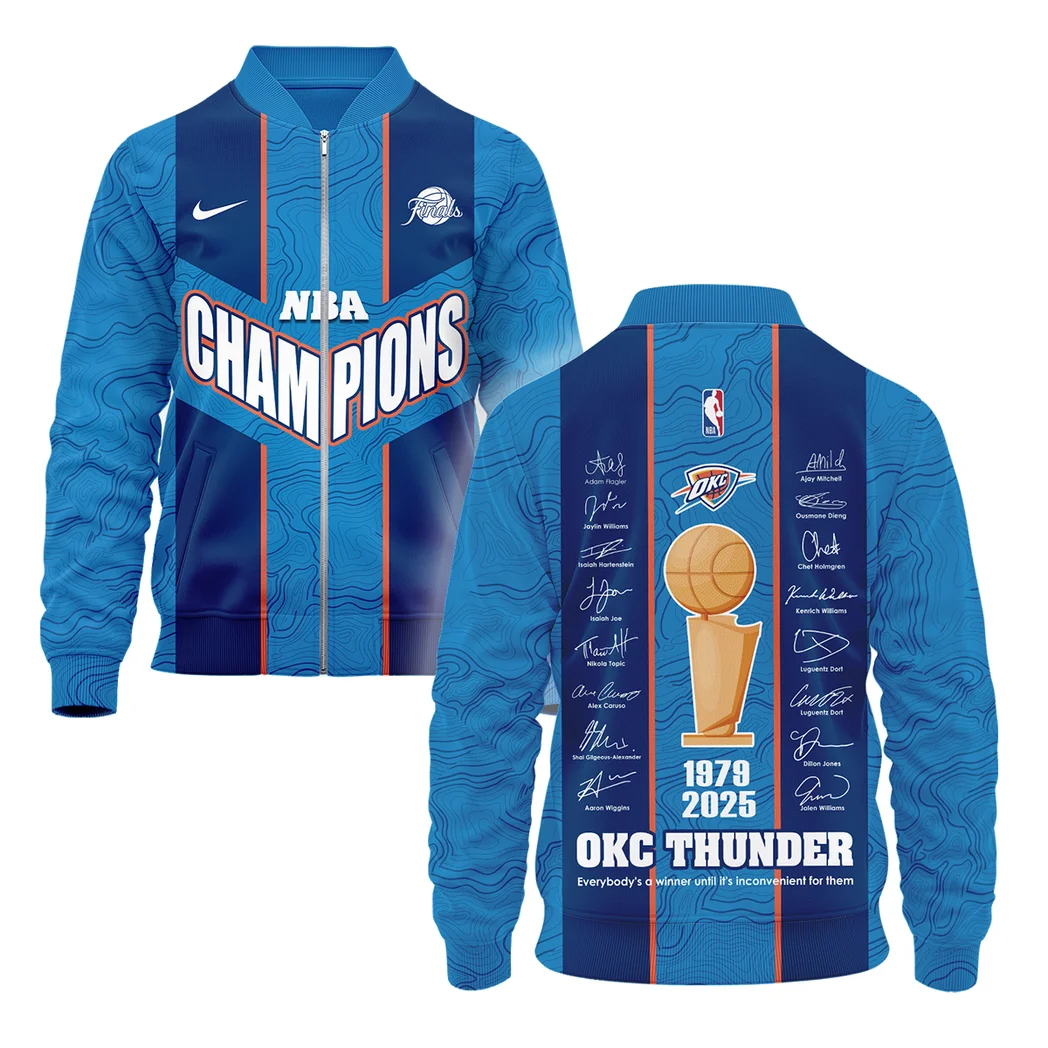 Basketball Bomber Jacket NBA 2025 For Fan Basketball HVN1093OKC062425BOB