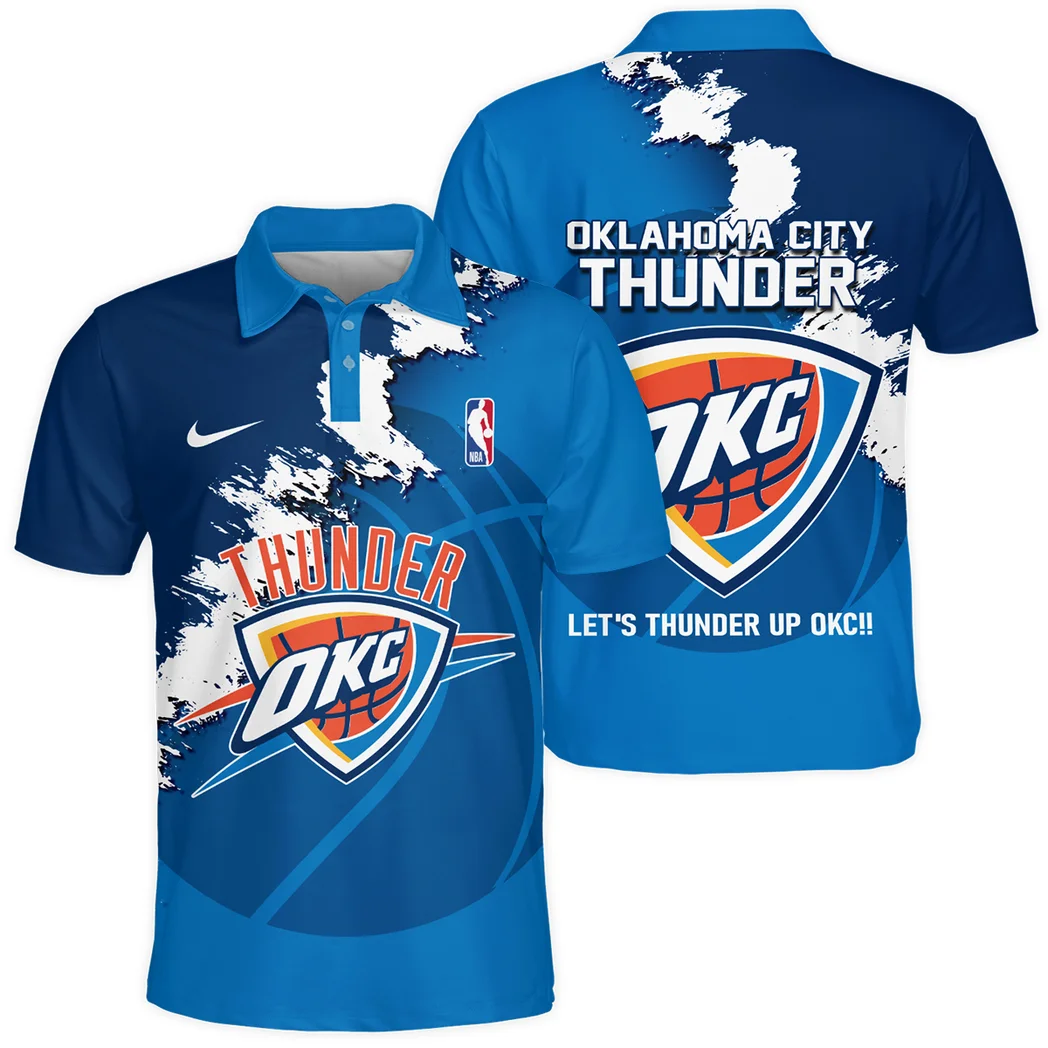 Basketball Club Polo Shirt NBA 2025 For Fan Basketball Club HVN1047THUNDER060425POS