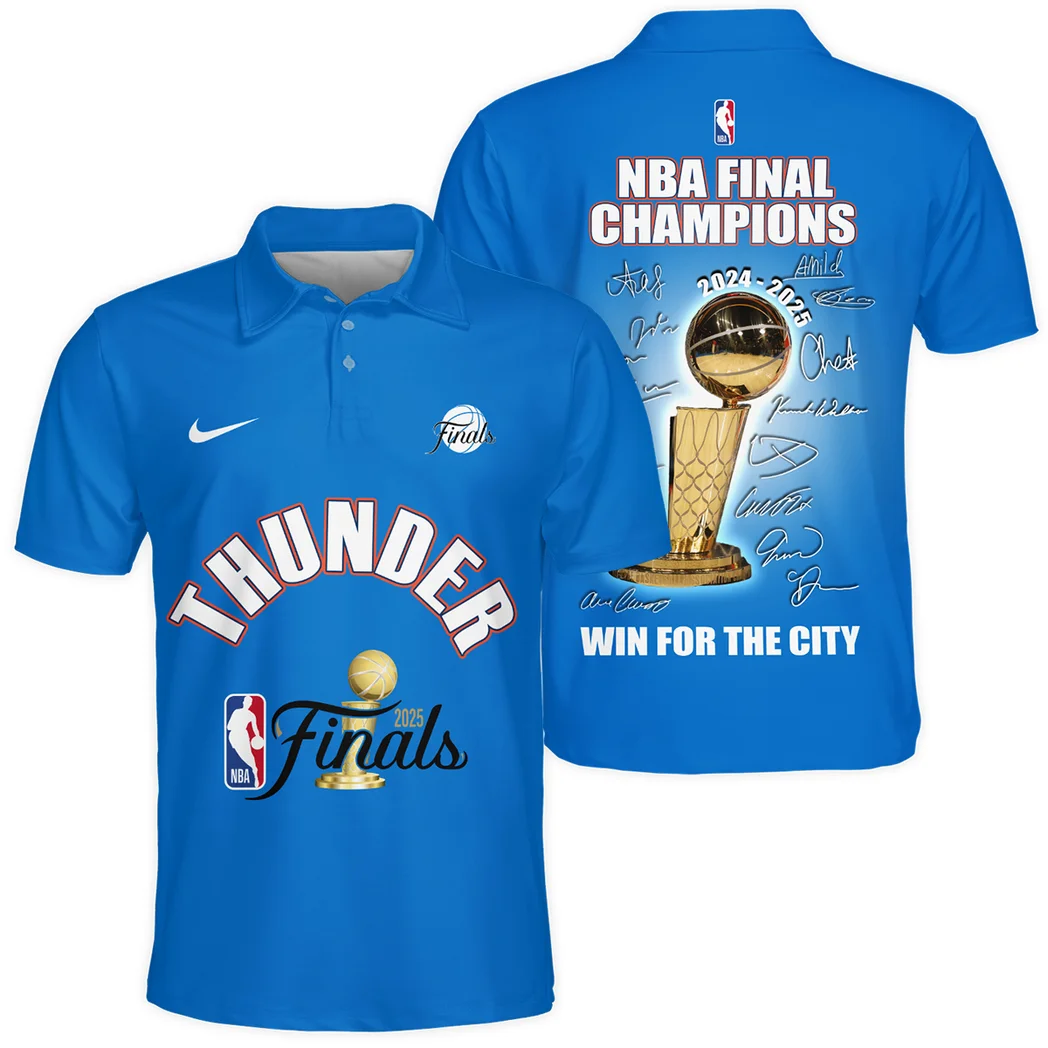 Basketball Club Polo Shirt NBA 2025 For Fan Basketball Club HVN1085OKC062325POS