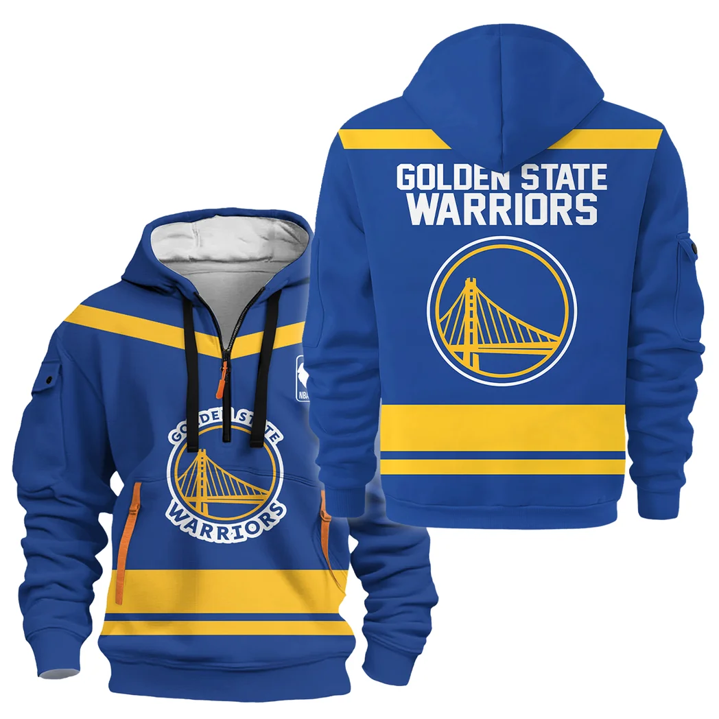 Basketball Hoodie Half Zipper NBA 2025 For Fan Basketball HVN1055GSW060725HODZ