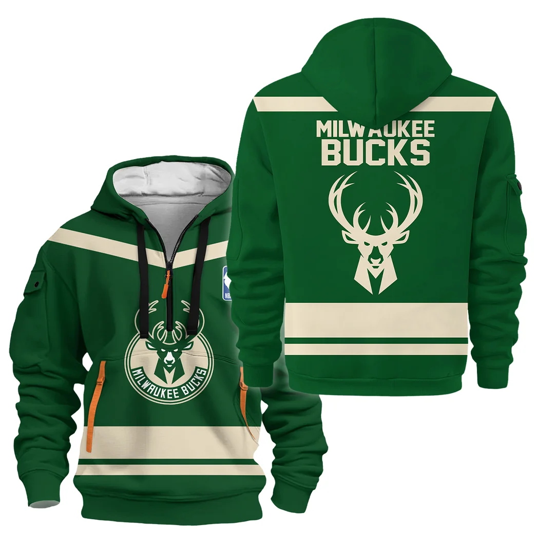Basketball Hoodie Half Zipper NBA 2025 For Fan Basketball HVN1055MB060725HODZ