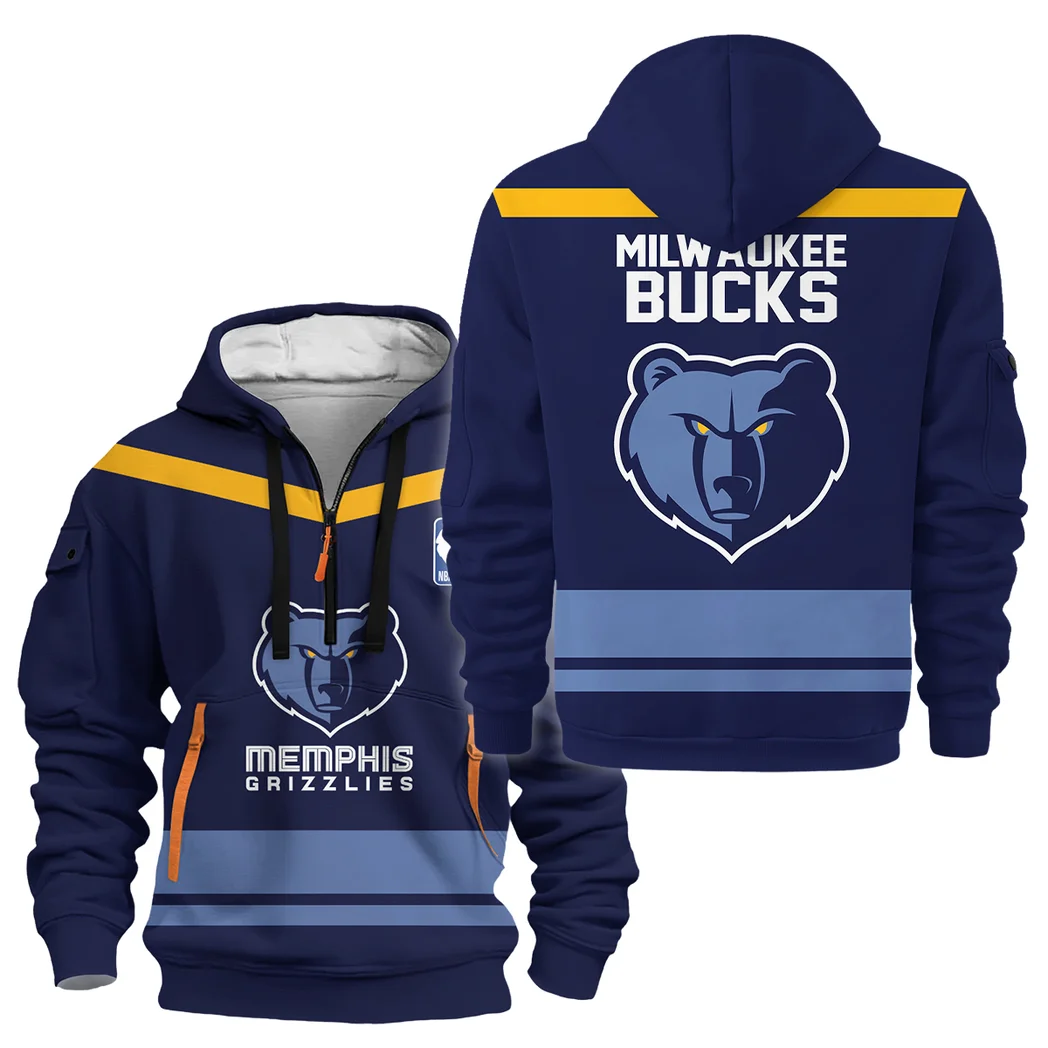Basketball Hoodie Half Zipper NBA 2025 For Fan Basketball HVN1055MG060725HODZ