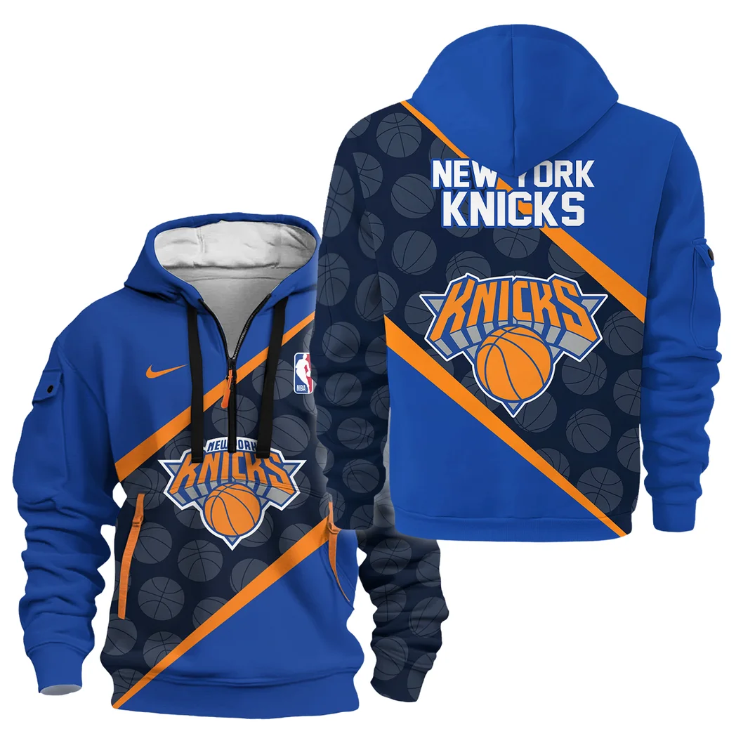 Basketball Hoodie Half Zipper NBA 2025 For Fan Basketball HVN1062NYK061225HODZ