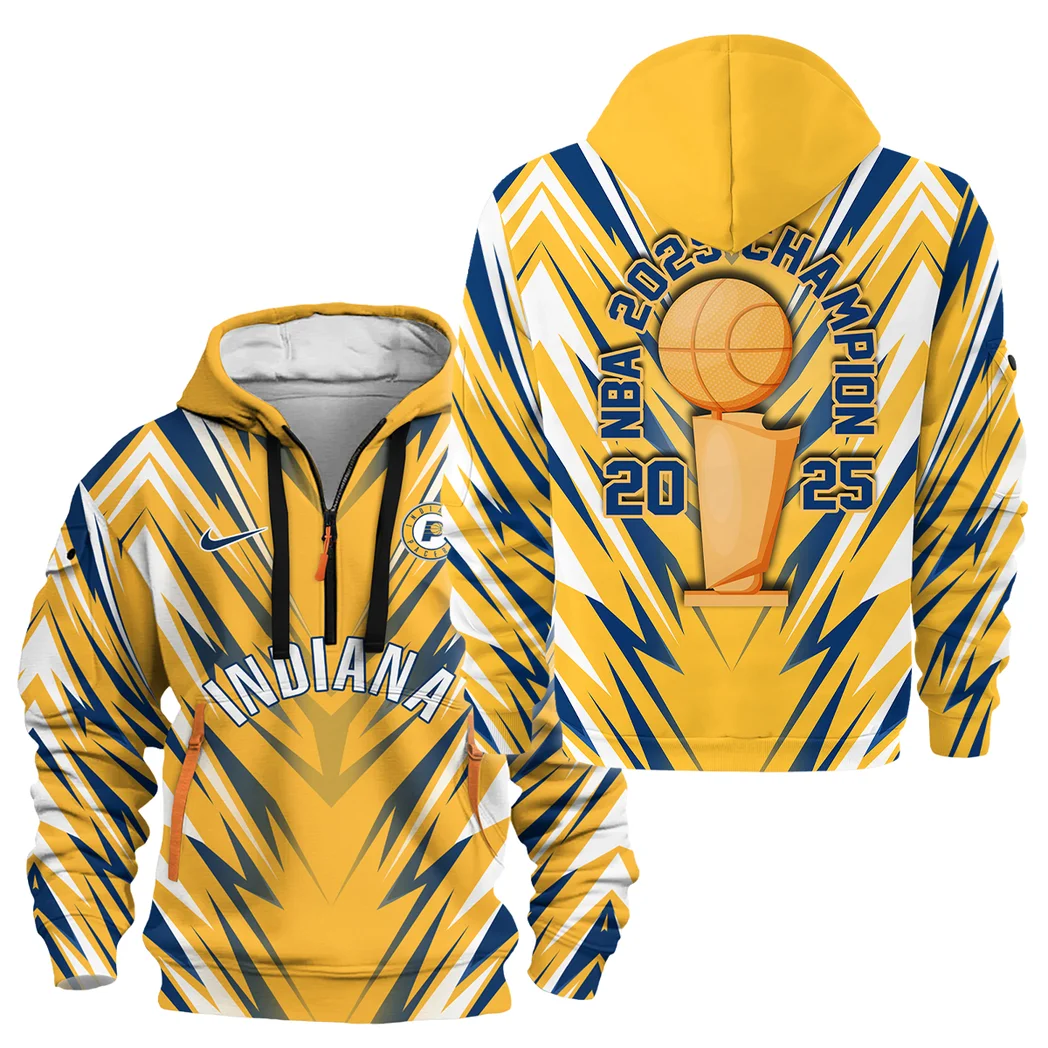 Basketball Hoodie Half Zipper NBA 2025 For Fan Basketball HVN1076PER061925HODZ
