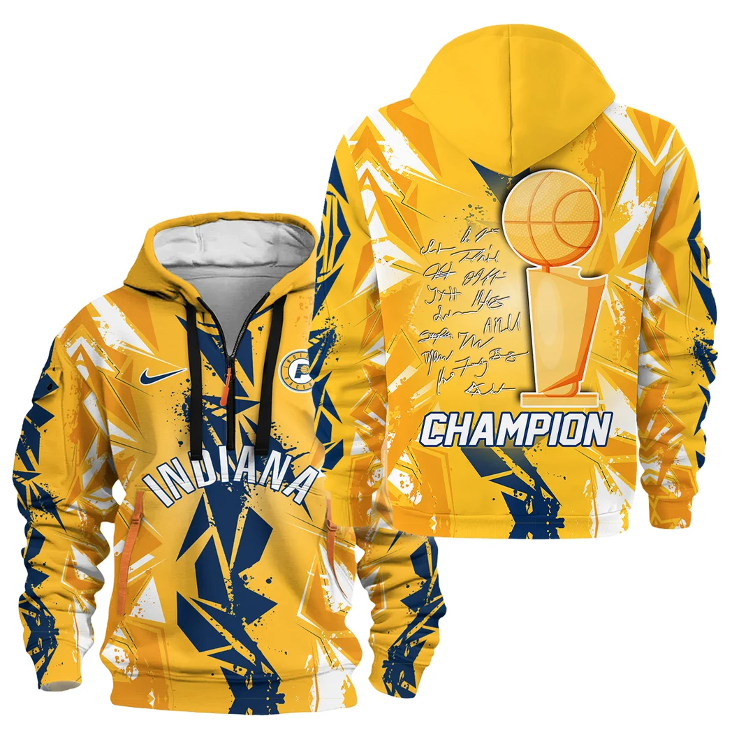 Basketball Hoodie Half Zipper NBA 2025 For Fan Basketball HVN1077PER061925HODZ