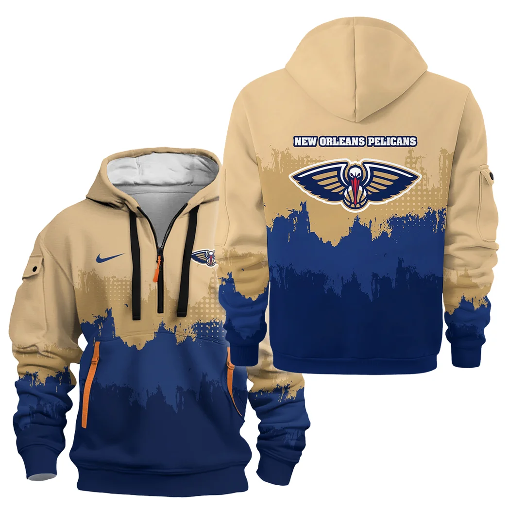 Basketball Hoodie Half Zipper NBA 2025 For Fan Basketball HVN1094NOP062625HODZ
