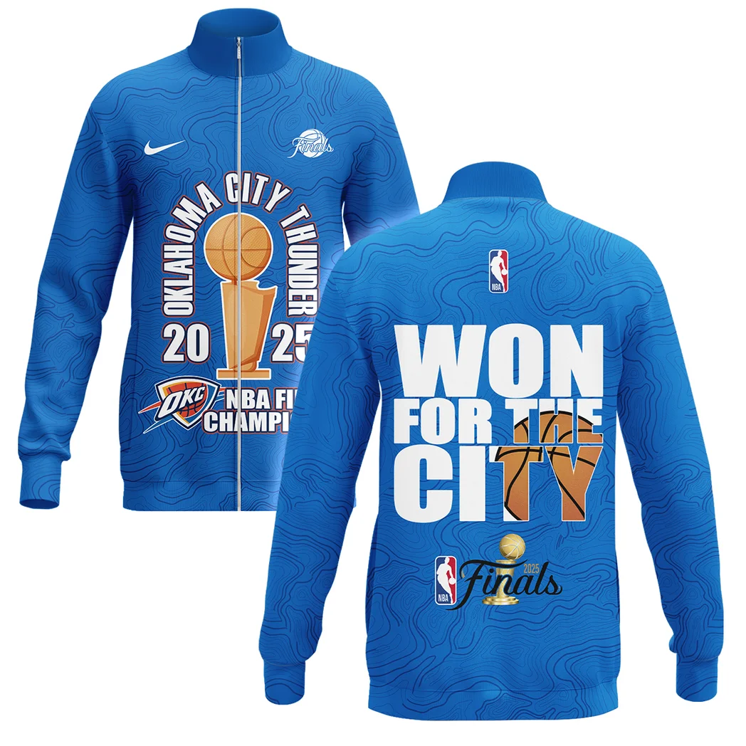 Basketball Stand Collar Jacket NBA 2025 For Fan Basketball HVN1089OKC062425SCJ