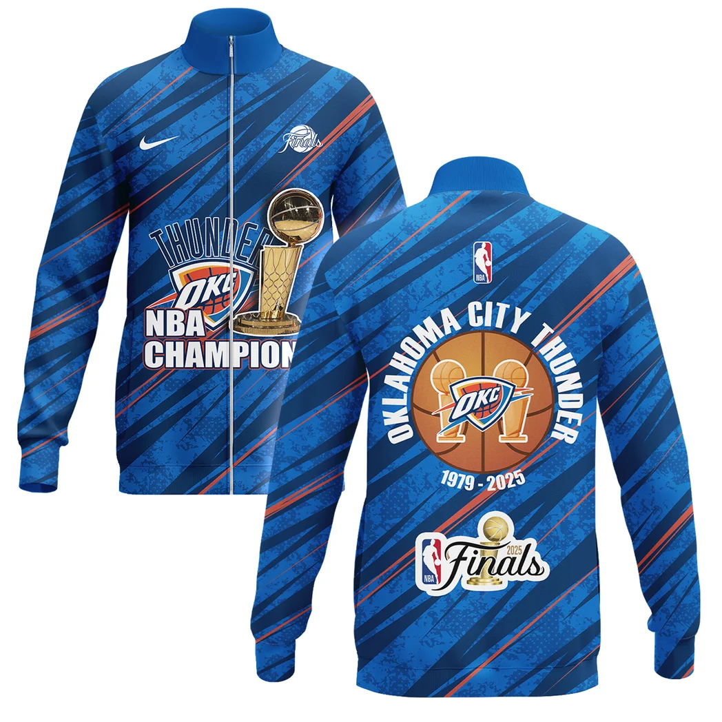 Basketball Stand Collar Jacket NBA 2025 For Fan Basketball HVN1090OKC062425SCJ