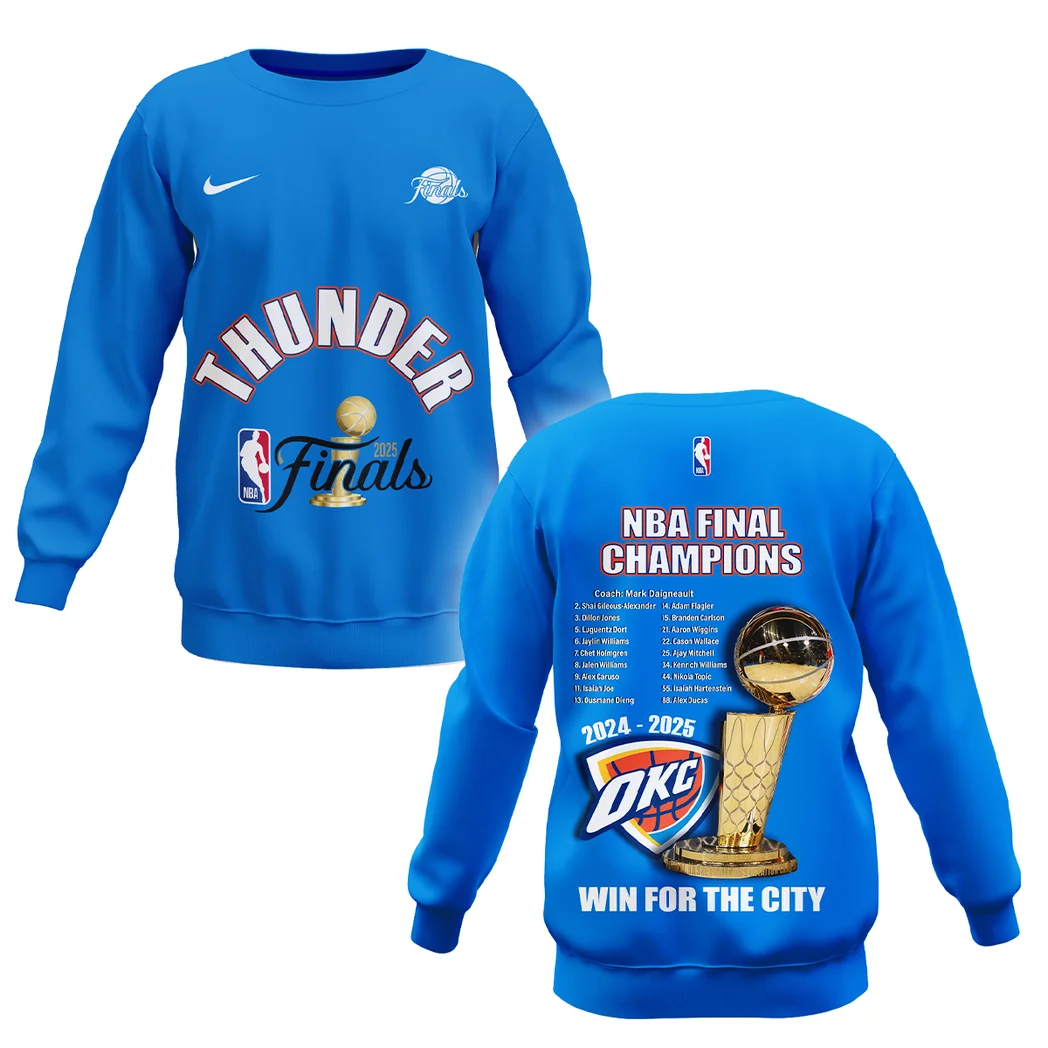 Basketball Sweatshirt NBA 2025 For Fan Basketball HVN1086OKC062325SW