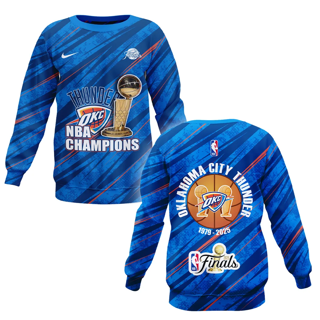 Basketball Sweatshirt NBA 2025 For Fan Basketball HVN1090OKC062425SW