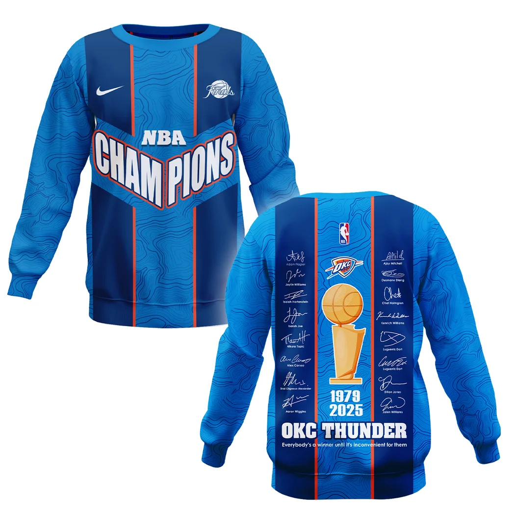 Basketball Sweatshirt NBA 2025 For Fan Basketball HVN1093OKC062425SW