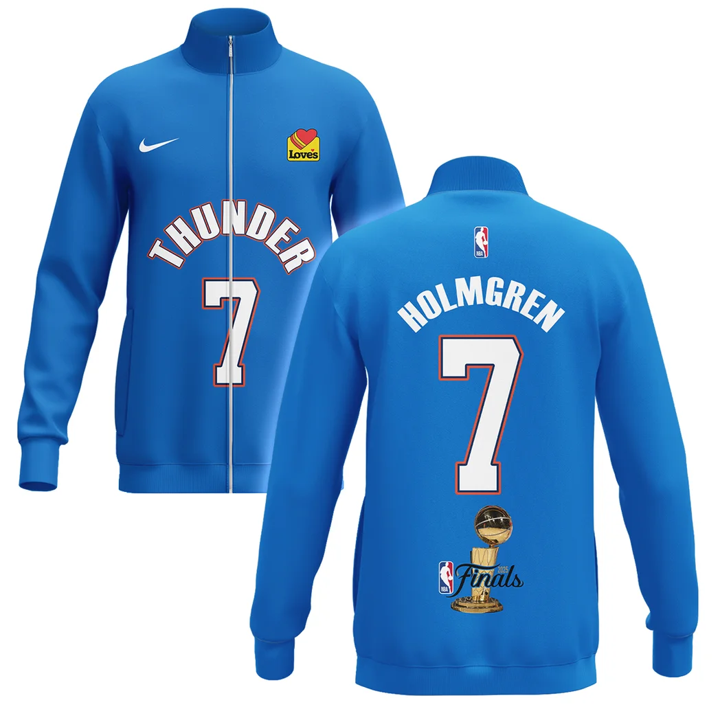 Chet Holmgren Stand Collar Jacket NBA 2025 For Fan Chet Holmgren HVN1087CH062325SCJ
