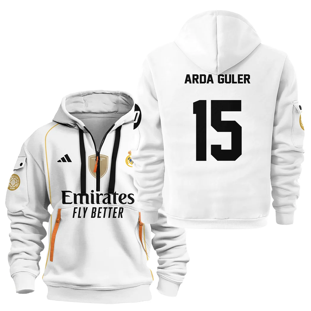 Fans Gift Sport Hoodie Half Zipper For Fan Football HVN1100AG070125HODZ