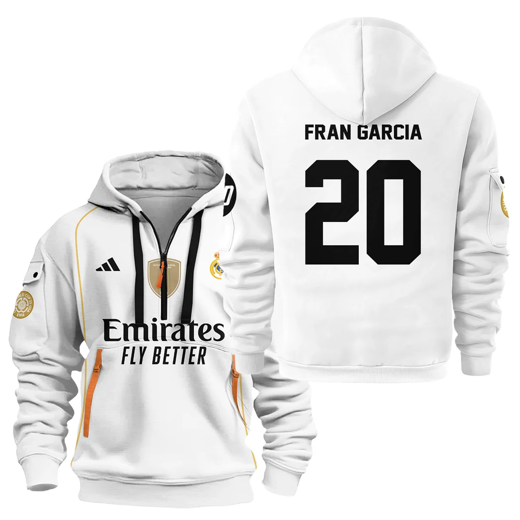 Fans Gift Sport Hoodie Half Zipper For Fan Football HVN1100FG070125HODZ