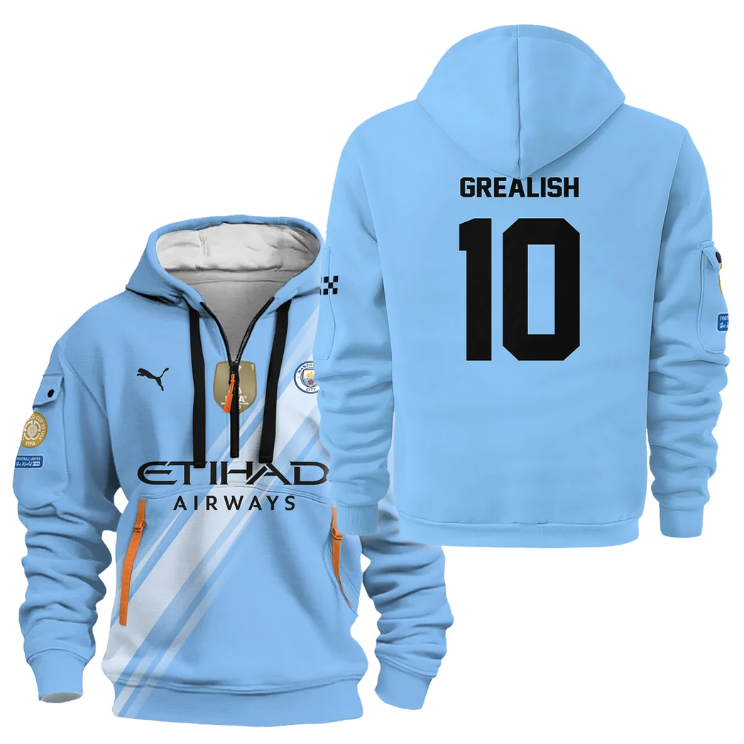 Fans Gift Sport Hoodie Half Zipper For Fan Football HVN1102JA070125HODZ