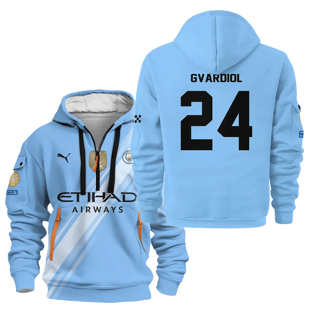 Fans Gift Sport Hoodie Half Zipper For Fan Football HVN1102JG070125HODZ
