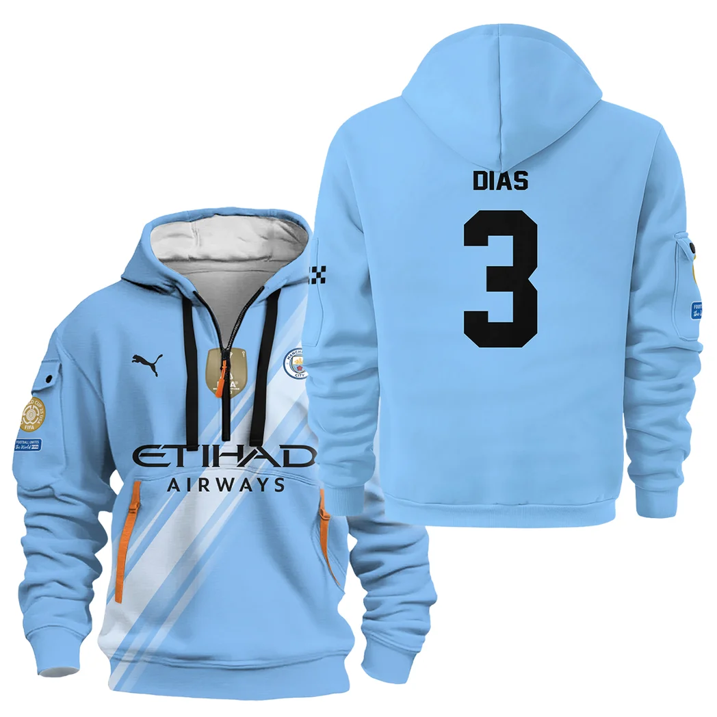 Fans Gift Sport Hoodie Half Zipper For Fan Football HVN1102RD070125HODZ