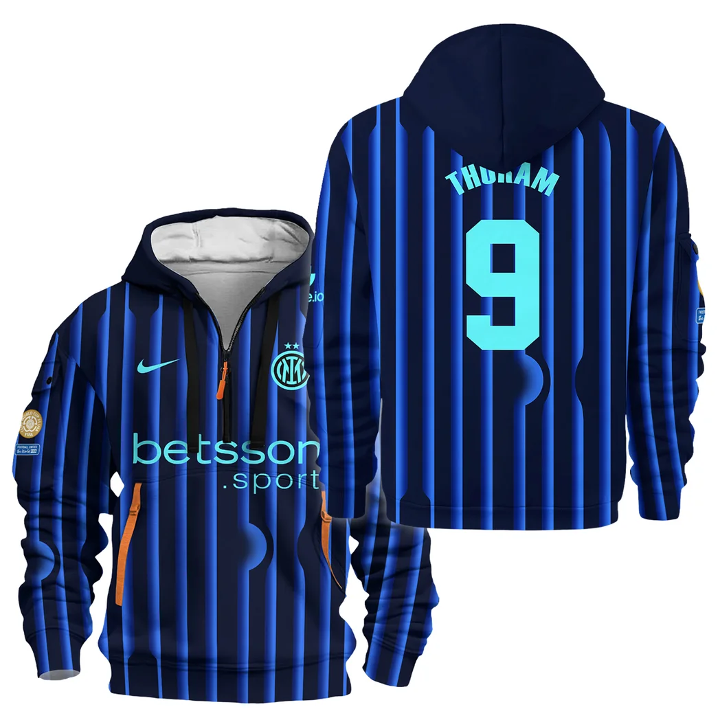 Fans Gift Sport Hoodie Half Zipper For Fan Football HVN1104MT070225HODZ