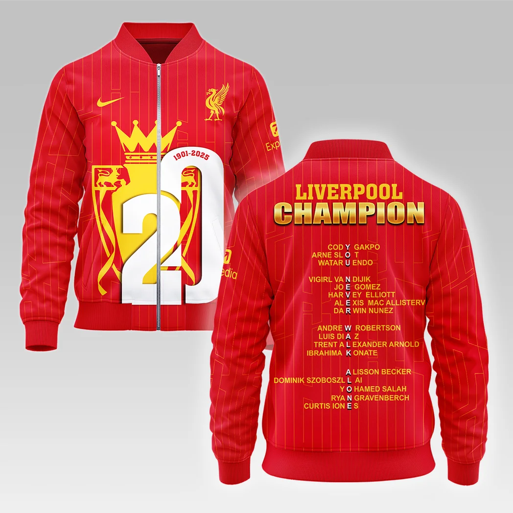 Football Bomber Jacket Premier League 2025 For Fan Football HVN1025CHMP052725BOB