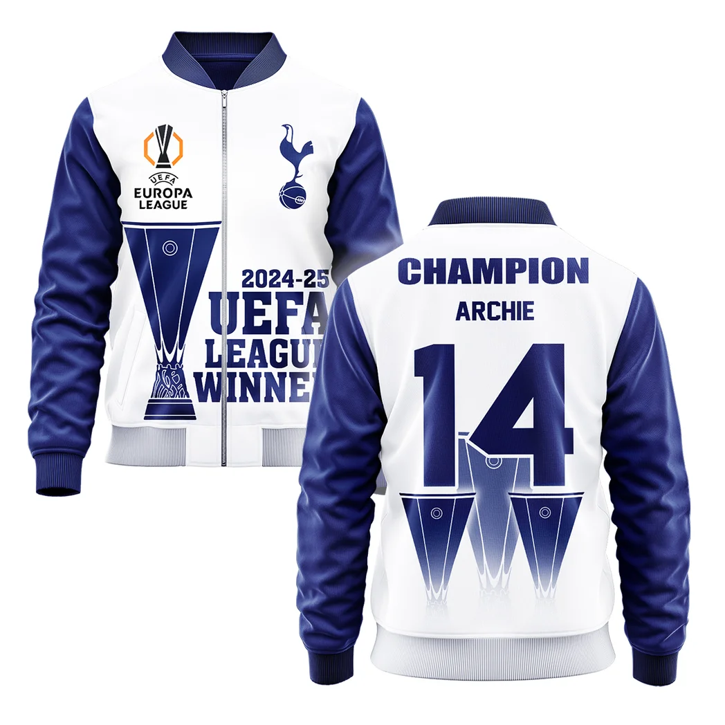 Football Football Bomber Jacket  UEFA League Cup 2025 For Fan Football HVN1017AG052425