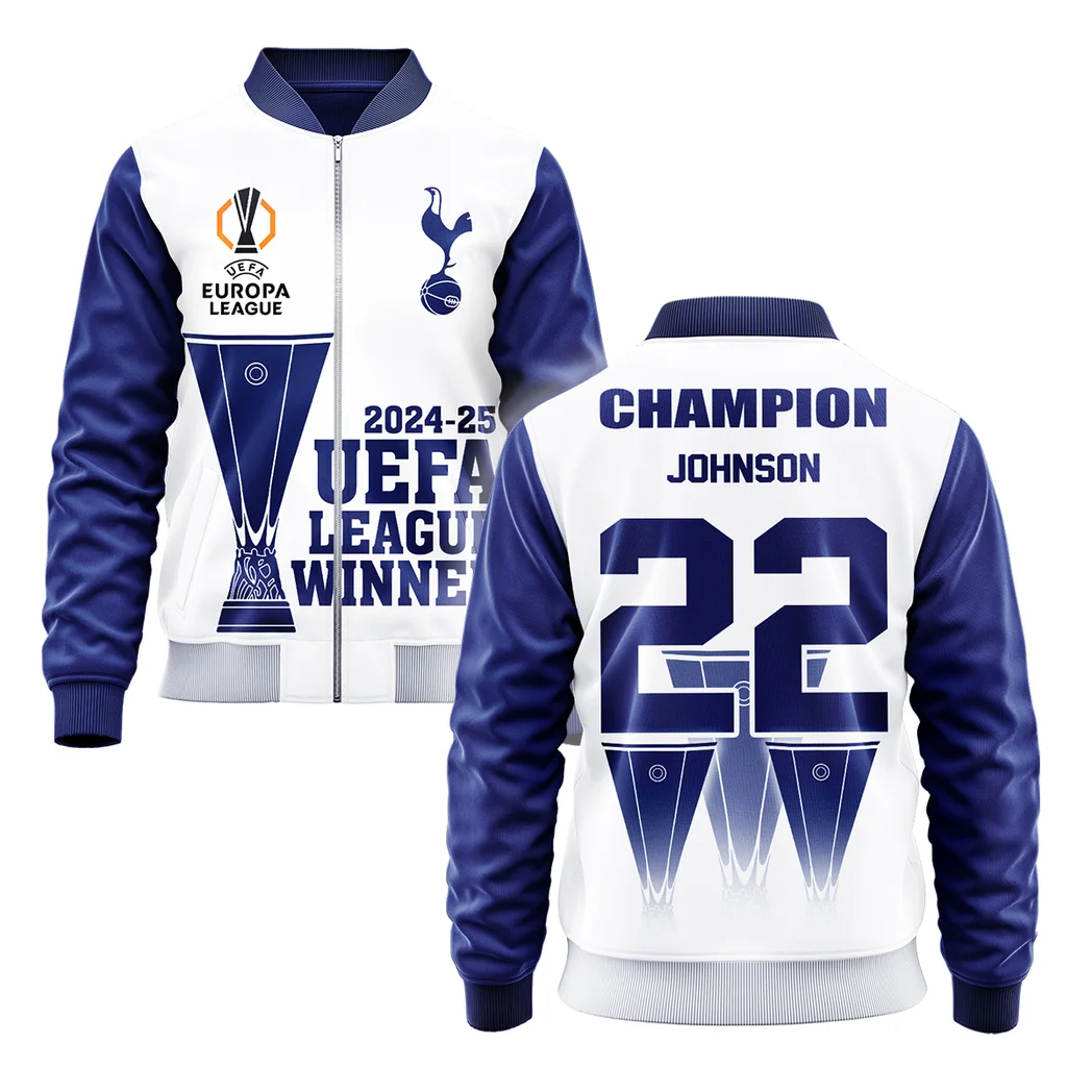 Football Football Bomber Jacket  UEFA League Cup 2025 For Fan Football HVN1017BJ052425