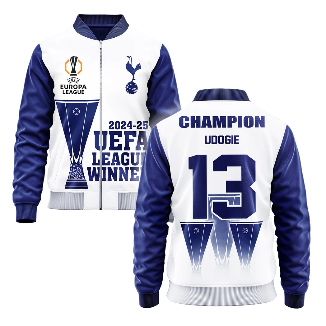 Football Football Bomber Jacket  UEFA League Cup 2025 For Fan Football HVN1017DU052425