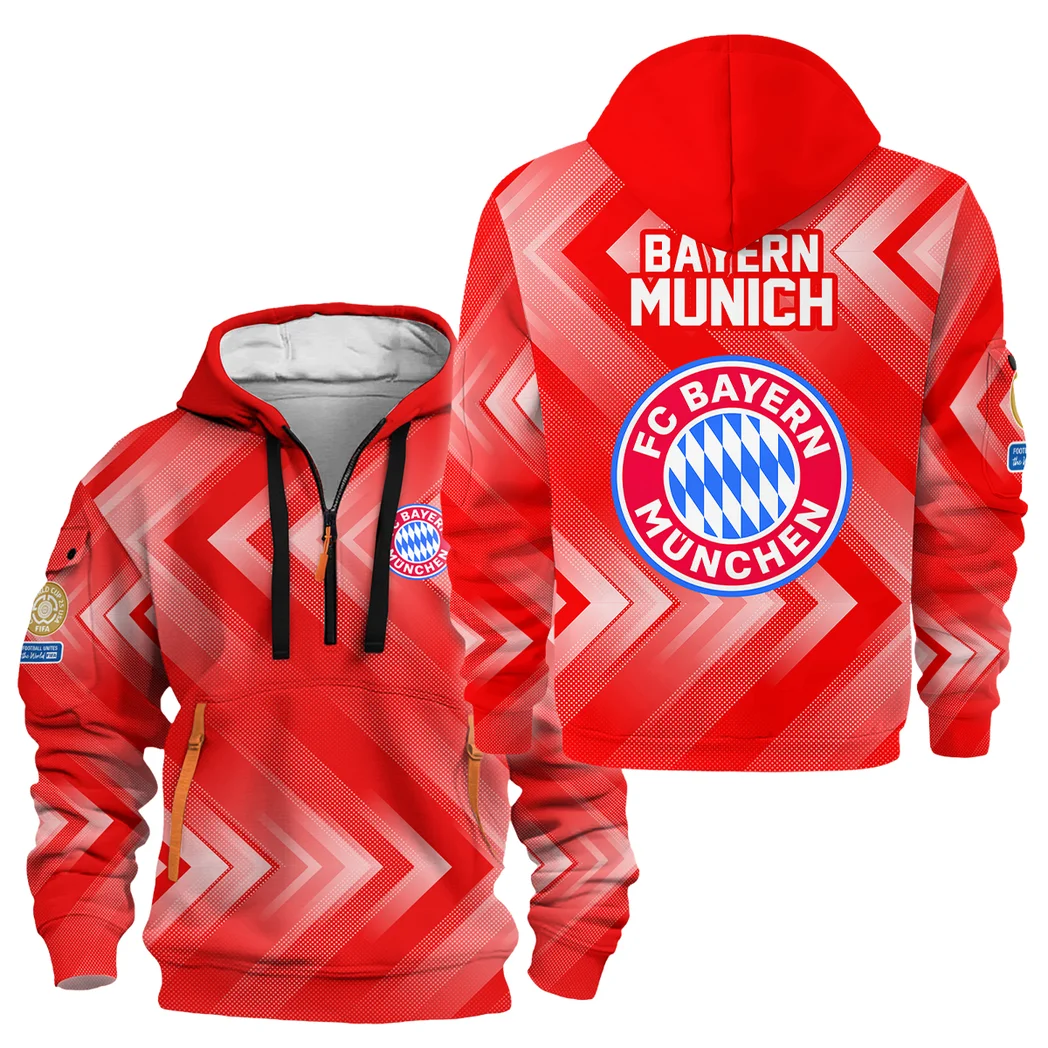 Football Hoodie Half Zipper Club WC 2025 For Fan Football HVN1064BM061425HODZ