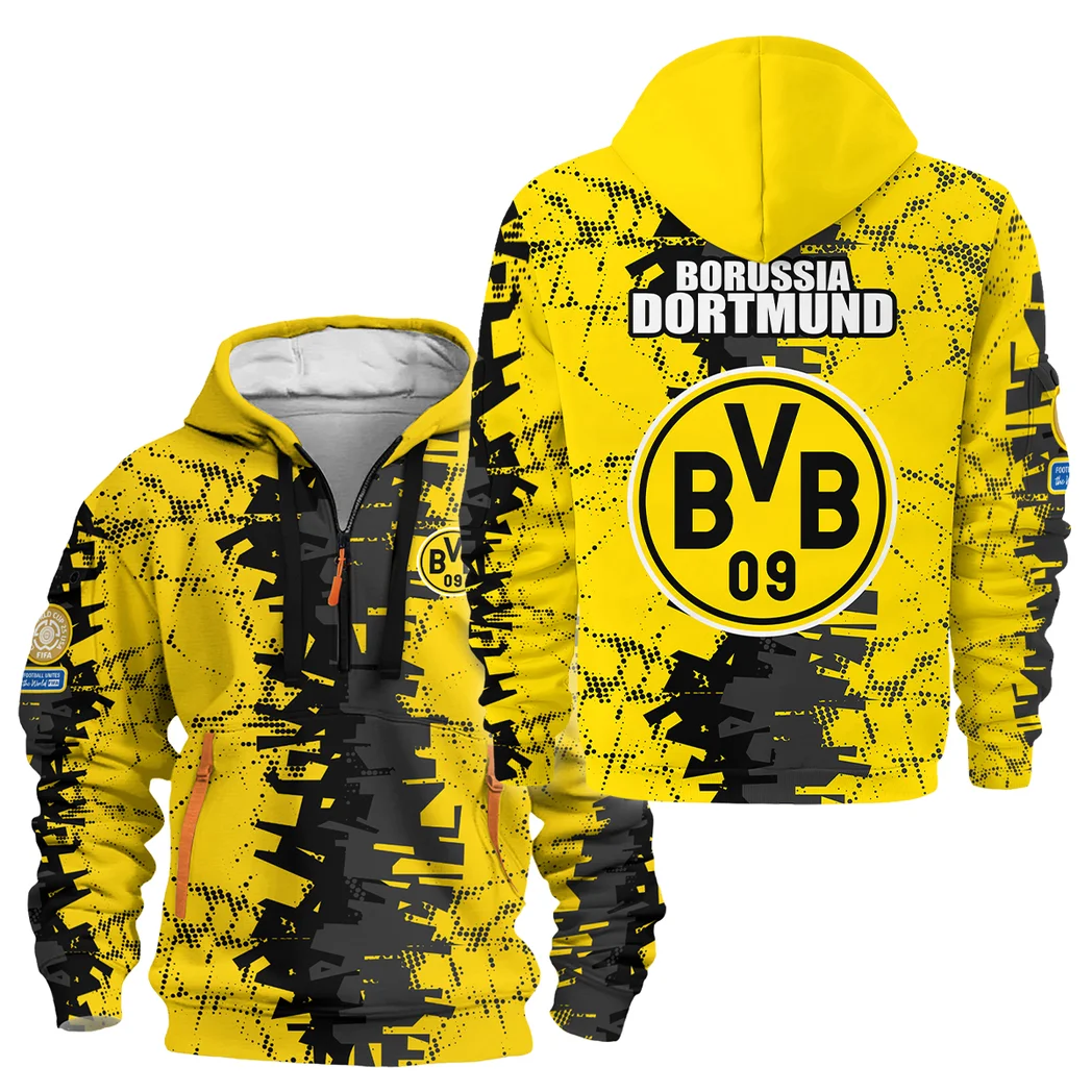Football Hoodie Half Zipper Club WC 2025 For Fan Football HVN1082BD062125HODZ