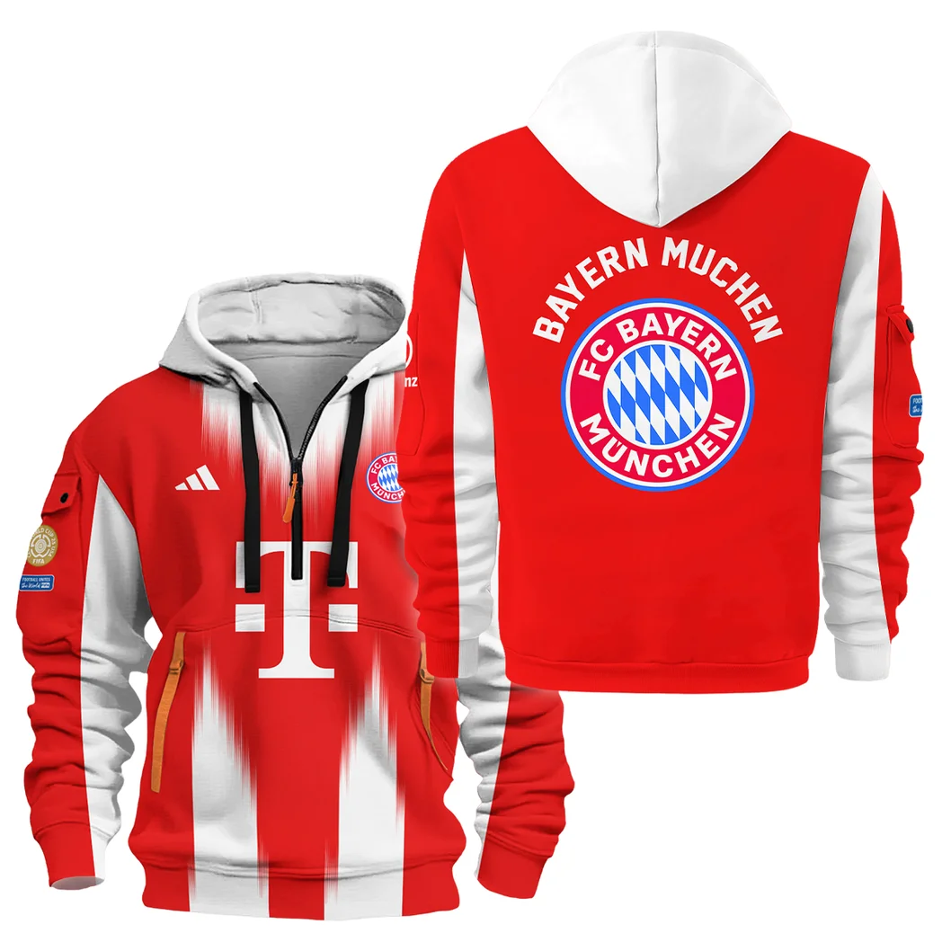 Football Hoodie Half Zipper Club World Cup 2025 For Fan Football HVN1099BM070125HODZ
