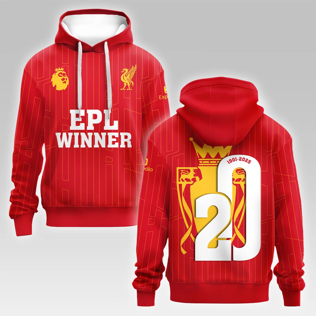Football Hoodie Premier League 2025 For Fan Football HVN1023EPLCHAMP052725HOD