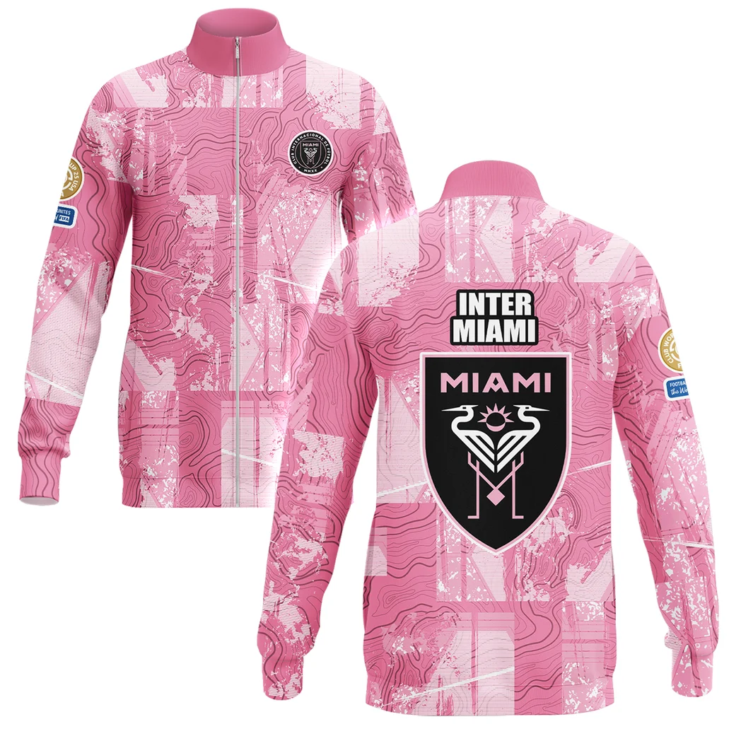 Football  Stand Collar Jacket Club WC 2025 For Fan Football  HVN1083IM062325SCJ