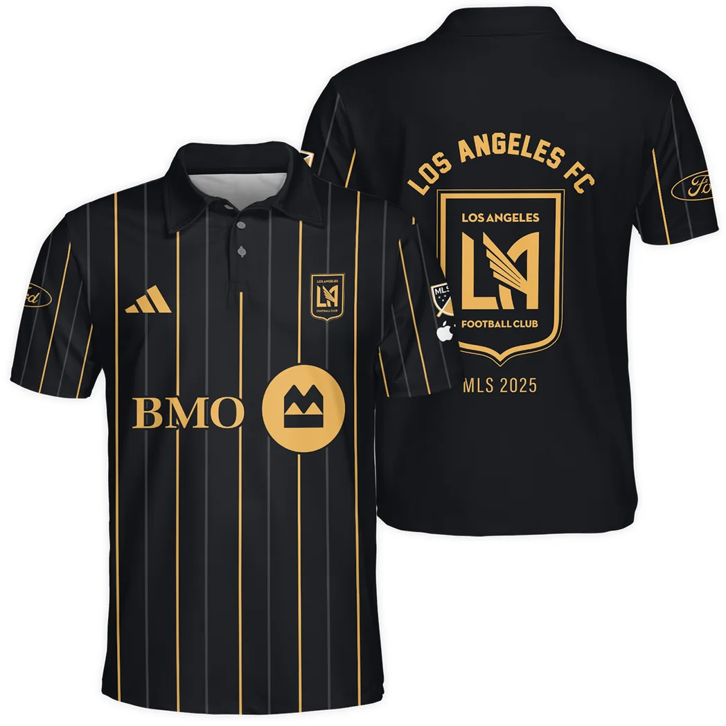Football Team Polo Shirt MLS 2025 For Fan Football Team HVN1096LAFC062825POS