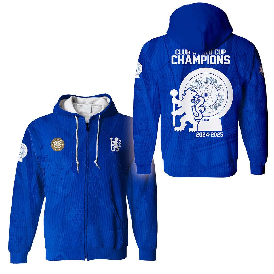 Football Zipper Hoodie Club World Cup 2025 Champions For Fan Football HVN11261126071425ZHD