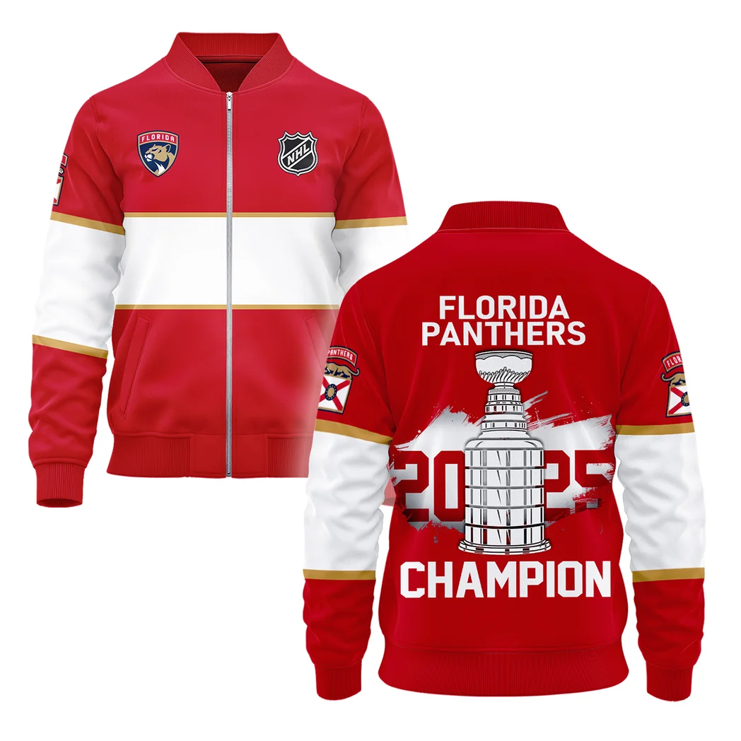 Hockey Bomber Jacket NHL 2025 For Sport Fans HVN1050PANTHER060525BOB