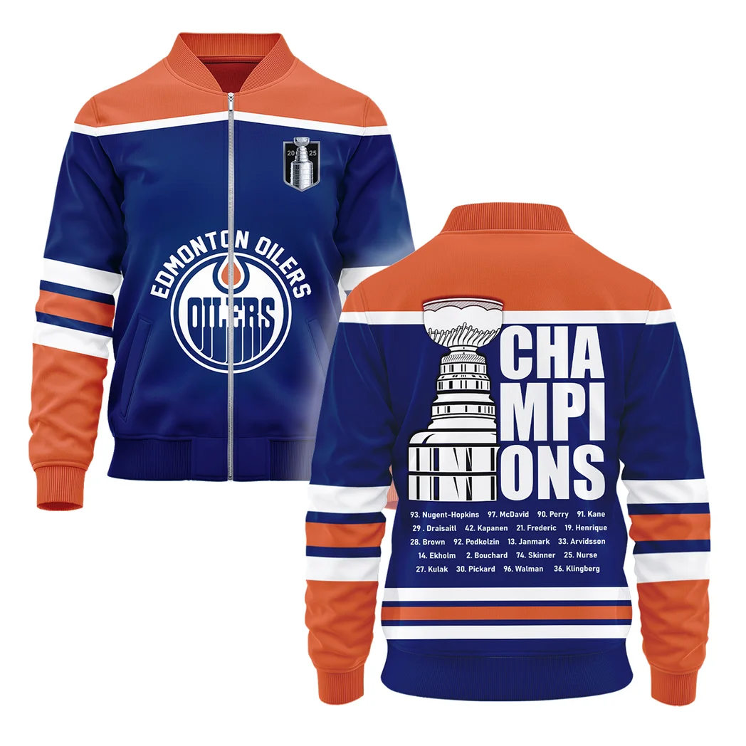 Hockey Bomber Jacket NHL 2025 For Sport Fans HVN1052OILS060525BOB