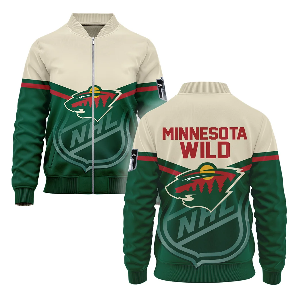 Hockey Bomber Jacket NHL 2025 For Sport Fans HVN1054MIN060625BOB