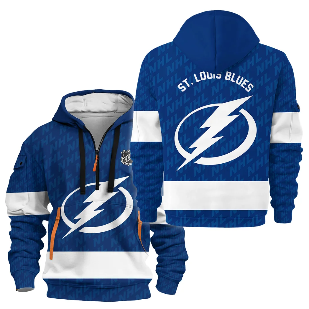 Hockey Hoodie Half Zipper NHL 2025 For Sport Fans HVN1053TBL060625HODZ