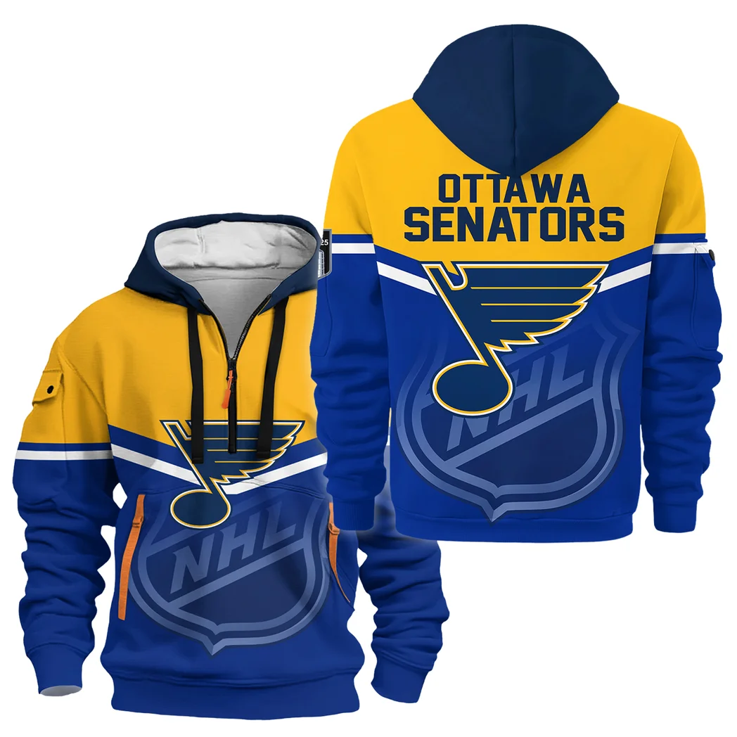 Hockey Hoodie Half Zipper NHL 2025 For Sport Fans HVN1054STL060625HODZ