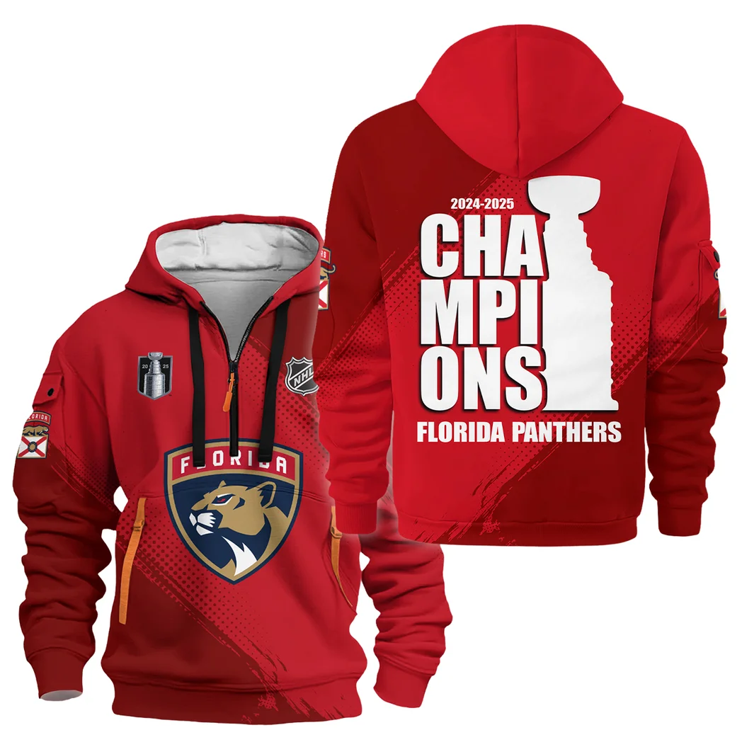 Hockey Hoodie Half Zipper NHL 2025 For Sport Fans HVN1074NHLC061825HODZ