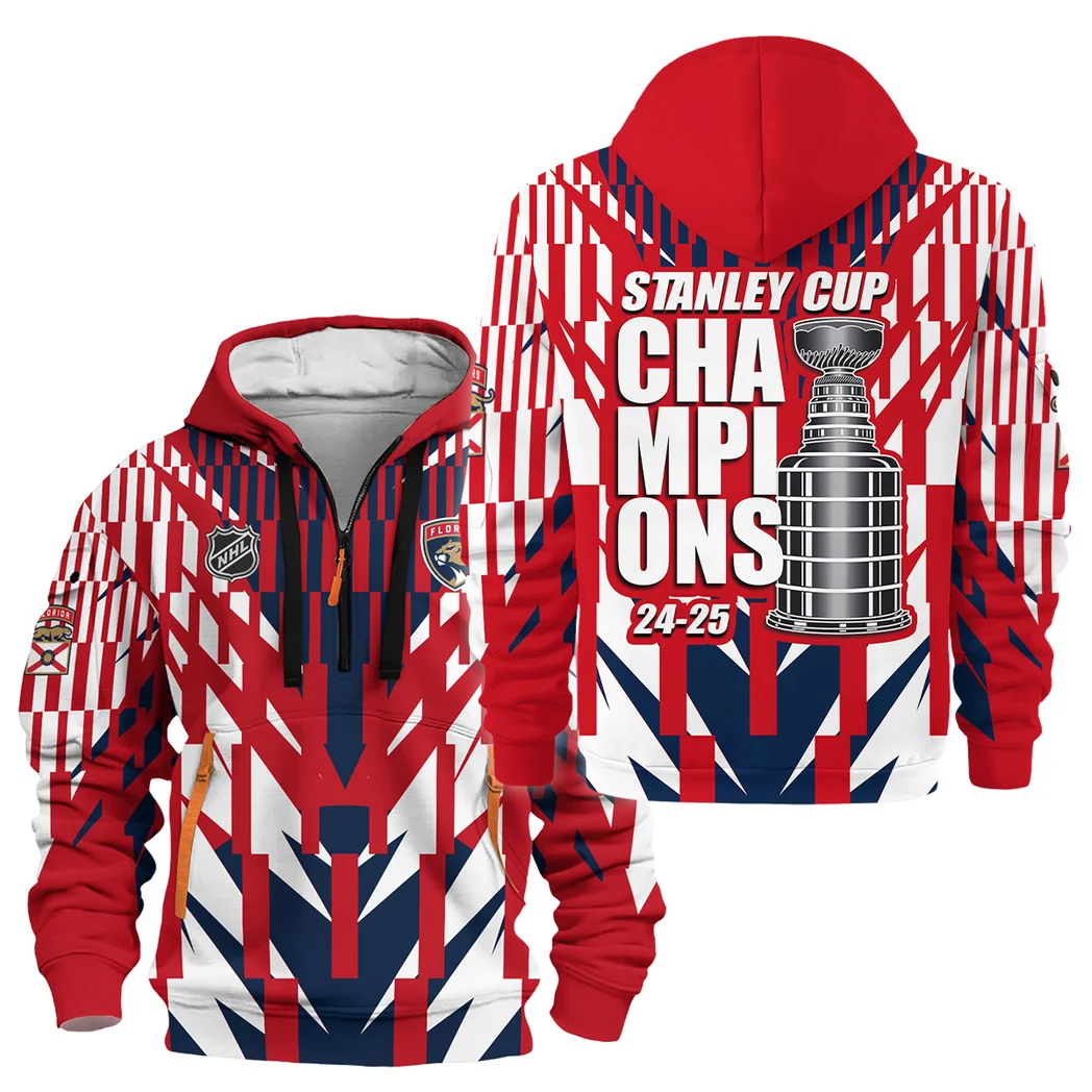 Hockey Hoodie Half Zipper NHL 2025 For Sport Fans HVN1075NHLC061925HODZ
