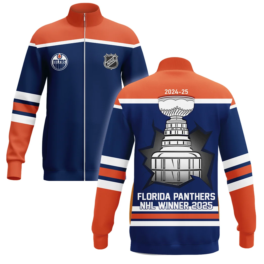 Hockey Stand Collar Jacket NHL 2025 For Sport Fans HVN1051OIL060525SCJ