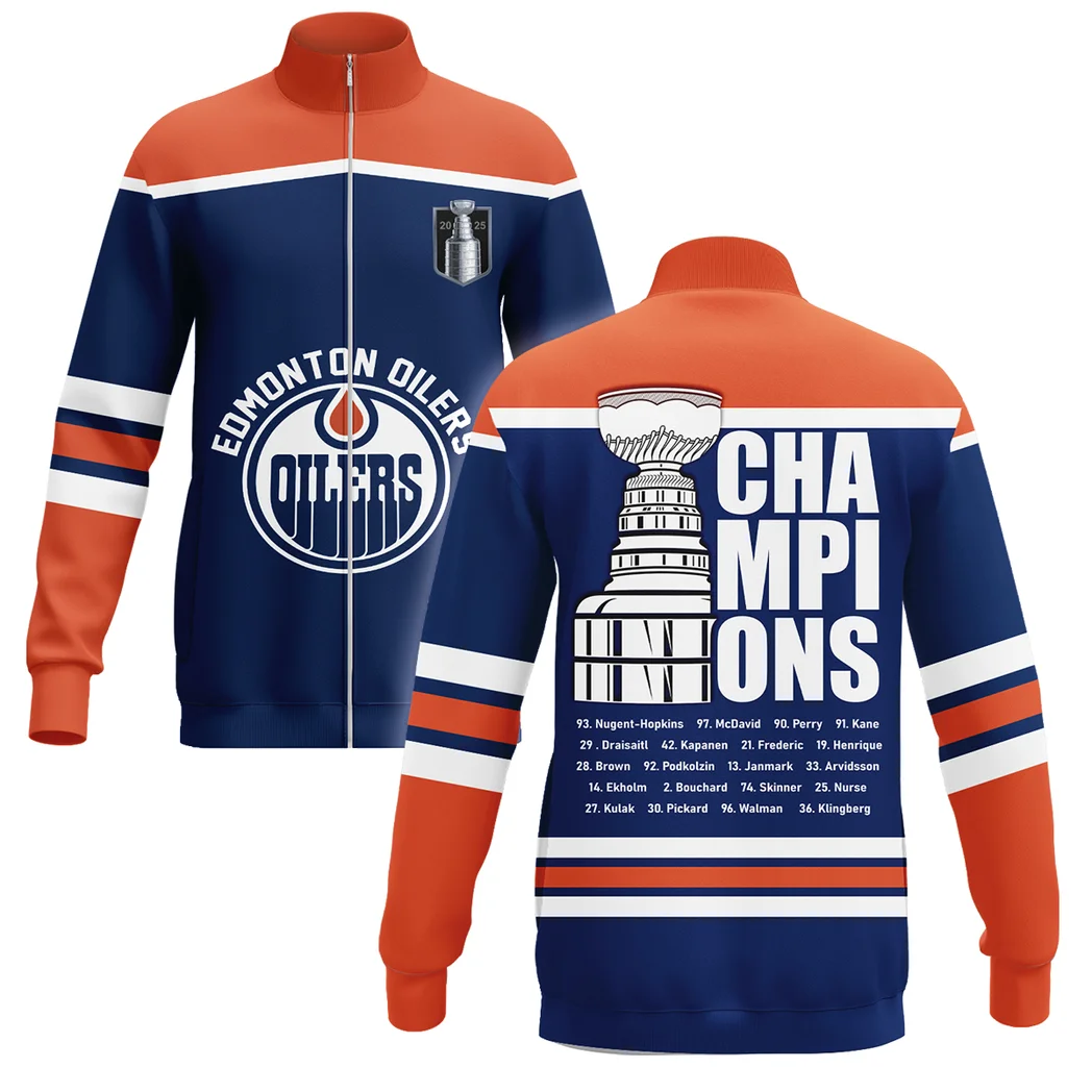 Hockey Stand Collar Jacket NHL 2025 For Sport Fans HVN1052OILS060525SCJ